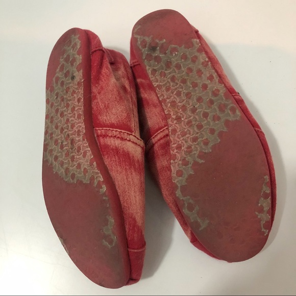 TOMS alpagata canvas loafers in distressed red - Picture 7 of 7